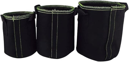 MaJingHengg Plant Grow Bags 4/5/7 Gallon Pack of 5, Aeration Fabric Pots with Handles (Size : 7 Gallon)