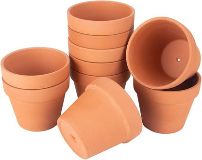 CFKJ [26 Pack] 4" Planter Nursery Pots Terracotta Pot Clay Ceramic Pottery Cactus Pots Flower Succulent Plants Pot Garden (4")