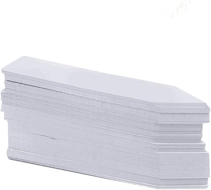 KINGLAKE Large Plant Labels,Plastic Plant Tags 7.8 Inch,100 Pcs Nursery Garden Labels Plants Markers for Outdoor Garden Waterproof,Plants Name Tags White with Marking Pen
