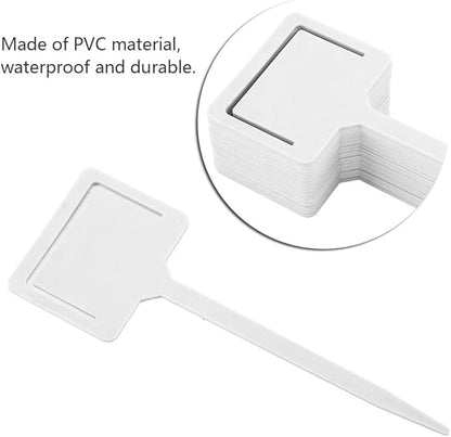 Yosoo 20 Pcs Plant Labels, PVC Gardening Flower Plant Label Identification Tags Garden Stake Tool(01)