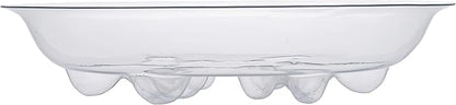 6 Pack Heavy Duty Clear Plastic Plant Saucer Sturdy Pot Tray Plant Drip Trays Drip Trays for pots,Plant Water Catcher Tray,Plant Pot Saucers (8 INCH)