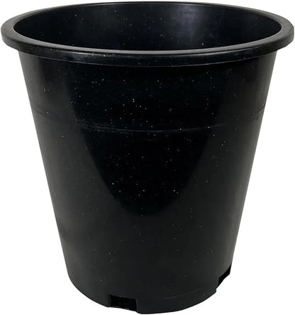 Green Oasis 5 Gallon Nursery Pots (15-Pack) - Premium Injection Molded Black Plastic Plant Pots, Heavy Duty Commercial Grade with Drainage Holes - Perfect for Vegetables, Trees & Transplanting