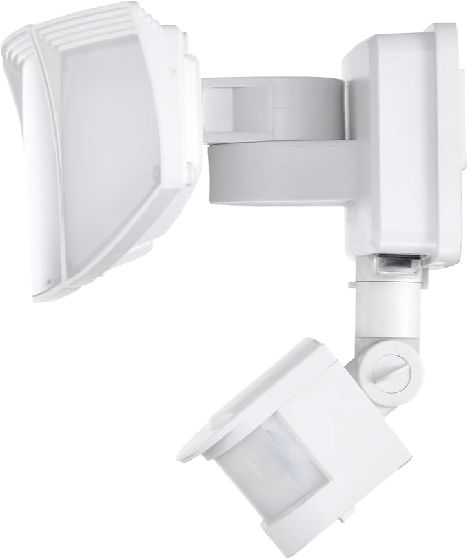 Solar Security Lights Motion Outdoor, 1800LM, Solar LED Motion Sensor Lights with 3 Adjustable Heads, 6500k, Water Resistant Flood Light for Garage, Yard, Garden (White)