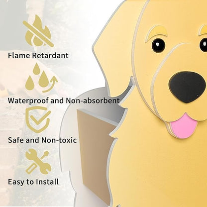 Golden Retriever Planter, Cute Animal Shape Flower Planters, Plant Pots for Indoor/Outdoor Garden Decor, Unique Gifts/Souvenirs for Pet Lovers (Large)