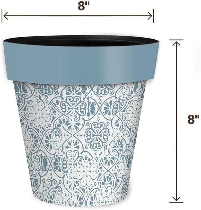 Briarwood Lane Ornamental Blue and White Small Planter