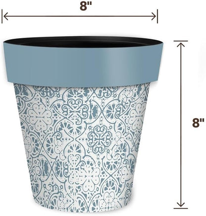 Briarwood Lane Ornamental Blue and White Small Planter