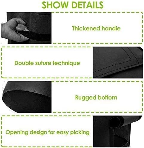 2 Pack 10 Gallon Potato Grow Bags, Planter Bag Heavy Duty, Thickened Growing Bags Garden Vegetable Planter with Handles & Large Harvest Window