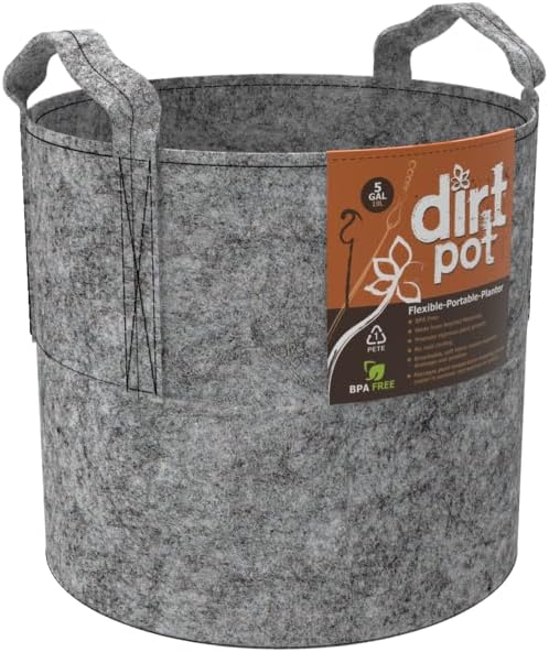 Dirt Pot HGDB5 Dirt Bag Reusable Planting Pot, 5 Gallon