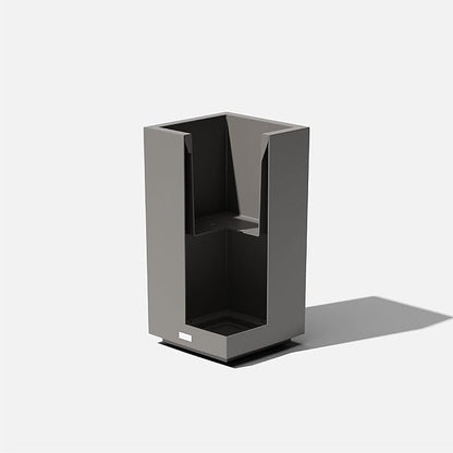 Veradek Block Series Pedestal Planter - Tall Planter for Indoor or Outdoor Front Porch | All-Weather Use with Removable Insert Bucket | Modern Décor for Flowers, Tall Trees, Faux Plants