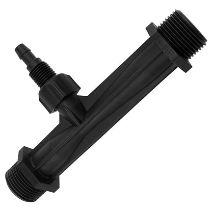 Lovelysp 1PCS Black 3/4 Inch Irrigation Venturi Tube Fertilizer Injector Venturi Fertilizer Applicator Syringe for Outdoor Garden Agricultural Irrigation Equipment and Tools