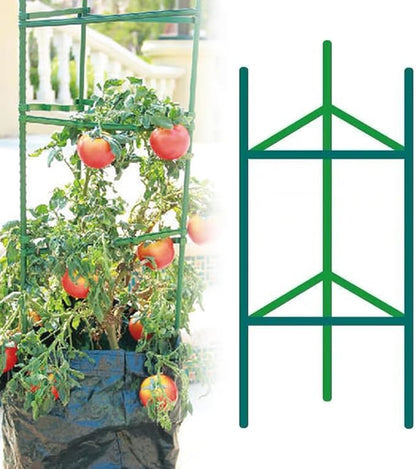 Adjustable Modular Plant Support Frame, 2026 New Garden Raised Bed Planter Heavy Duty Steel Tomato Trellis Kit, Upgrade Plant Support Tower Stakes Provides Support for Climbing Plants (3, Green)