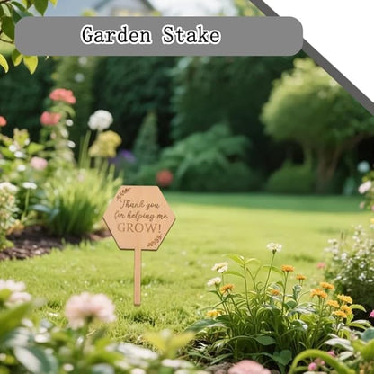 Plant Labels for Outdoor Garden Waterproof Wood Herb Plant Markers for Indoor Plants Signs Decor for Pots Funny Plant Tags Novelty Plant Lover Gifts for Womens Home House Plant Decorative Accessories