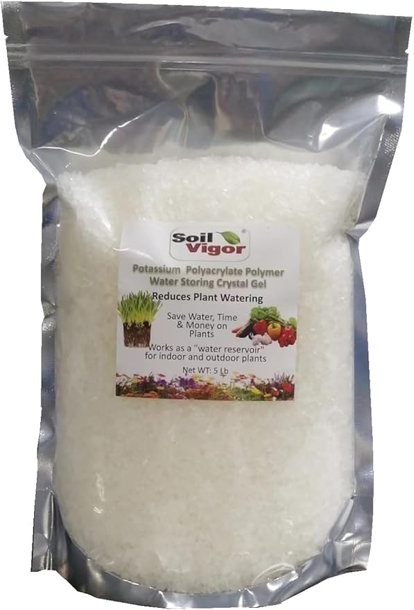 Super Absorbent Polymers Moisture and Fertilizers Keeper for Plants (5 Lb.)