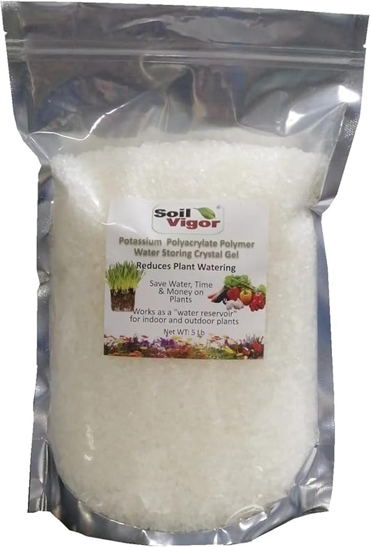 Super Absorbent Polymers Moisture and Fertilizers Keeper for Plants (5 Lb.)