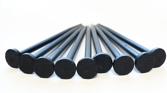 8" Plastic Stake KIT (9-Pack) (Black)