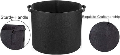 Grow Bags 5 Gallon, Vegetables/Flower/Plants Growing Bag,300G Thickened Nonwoven Heavy Duty Aeration Fabrick Pots with Handles