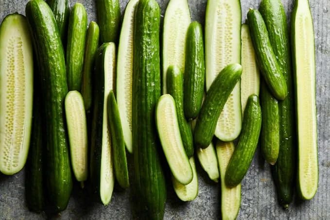100+ Cucumber Mix Seeds 12 Asian Varieties Non-GMO Delicious and Crispy, Rare and Super Prolific, Cucumis sativus, American, Korean, Japanese, Vietnamese Cucumber, Dưa nếp Hàn, Việt NAM, Mini Size