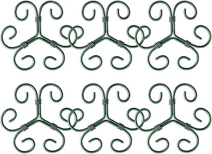Plant Stem Support Set, 2025 New Reusable Plastic Climbing Plant Support Plant Trellis 3/6 Pcs, Upgrade Climbing Houseplant Support Stakes for Indoor Plants Stem Holder (6, Green)