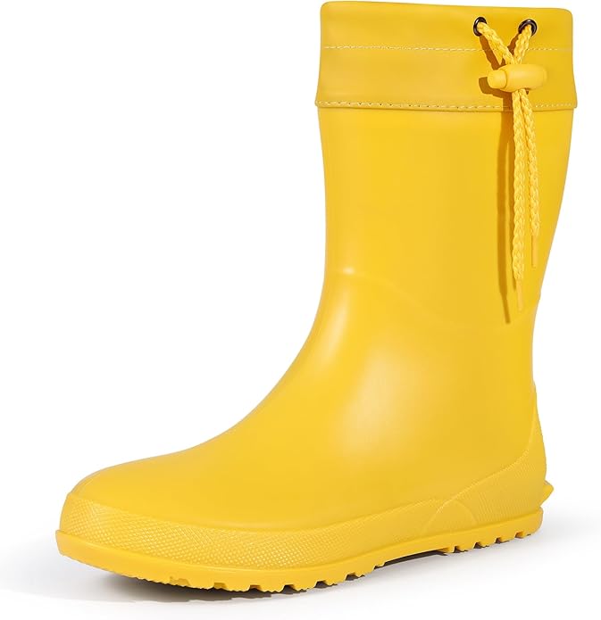 Asgard Women's Mid Calf Rain Boots Collar Gardening Boots Ultra Lightweight Portable Garden Shoes