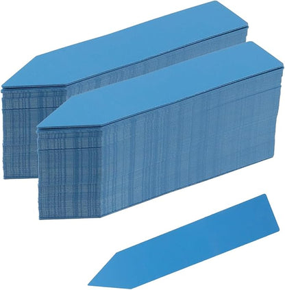200 Pcs 4" Plant Tags and Labels Plastic Garden Labels Stakes for Seedlings Vegetable Garden, Blue