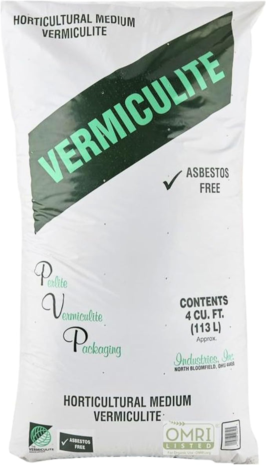 PVP Medium Vermiculite – Professional Grade – Excellent Soil Conditioner - Medium Granule – 103 Quarts - 4 Cubic Foot