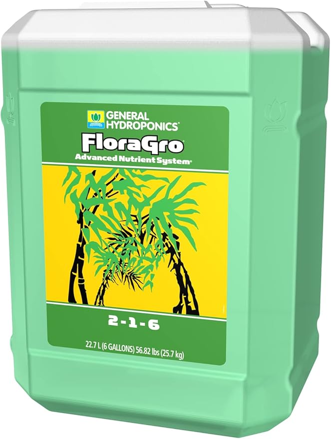 General HydroponicsGH1427 FloraGro, 6 Gallon, Amber