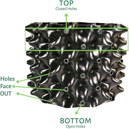 Air Pruning Pots for Plants - Complete Grow Kit - 1 Gallon Pot & 5 Gallon Pot - Promote Healthy Roots Complete Air Pruning, Re-Planting & Plant Rooting System