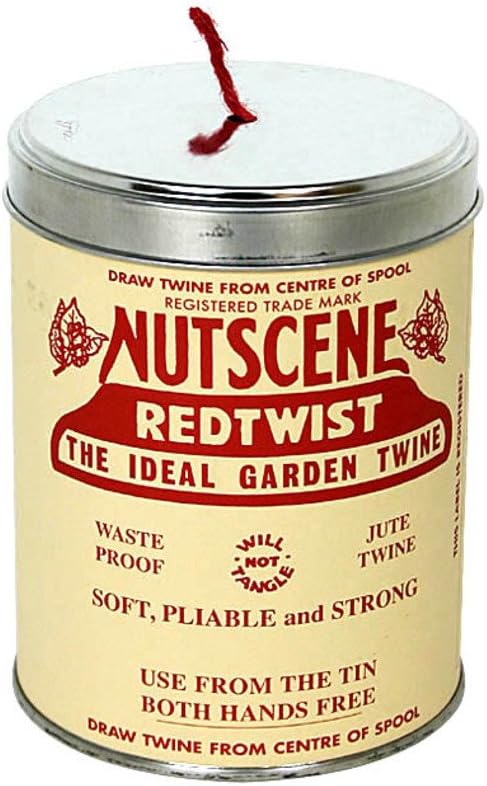 Bosmere K815R Nutscene Tin of Twine, 3-Ply, 492-Feet, Red