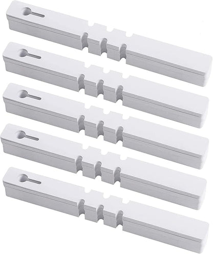 KINJOEK 1200 PCS White Plant Labels, Adjustable Wrap Around Waterproof Hanging Garden Plant Tags for Identifying Various Plants, 2x20cm