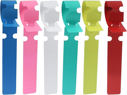 120 PCS Adjustable Plastic Plant Tree Tags - Waterproof Wrap Around Labels, Reusable Garden Markers(Assorted Colors)
