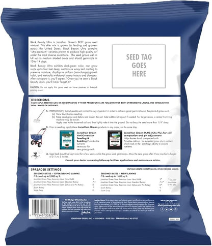 Jonathan Green (10322) Black Beauty Ultra Grass Seed - Cool Season Lawn Seed (7 lb)