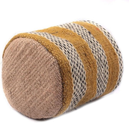 Jute Planter Basket Modern Woven Basket for 5" Flower Pot Floor Indoor Planters, 6” x 6” Storage Organizer Basket Rustic Home Decor, Boho Storage Earth-Friendly Planter (6x6 inches, Yellow Dot 6)