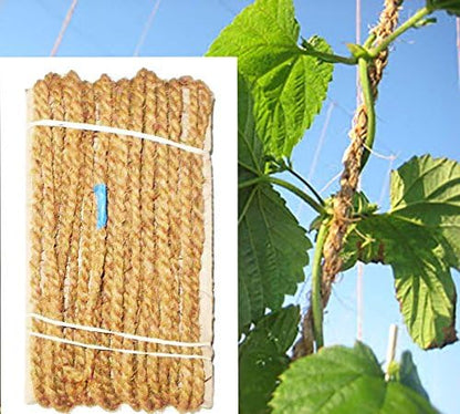 Coconut Fiber Twine Made of 100% Natural Coconut Fiber,Weight per Spool is 7 Lbs,and Length is + 1100 Feet,Thickness 5 mm