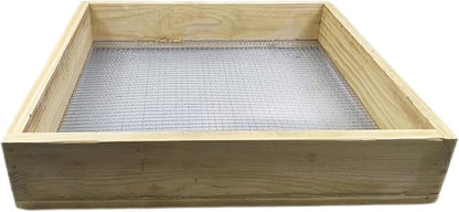 Sifter for Garden, 14.96" Hand Held Multi-Purpose Wood Compost Soil Screen Dirt Cedar Garden Sifter for Compost Sifting Soil, Dirt, Peat Moss and Potting Soil