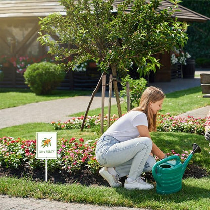 Goji Berry Marker Yard Sign with Stakes 8in×12in, Aluminum Yard Signs, Waterproof Plant Marker Reusable Garden Stake Tags with Vegetable Names for Nursery Outdoor Garden