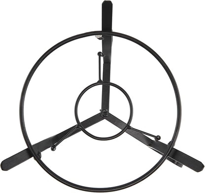 Alpine Corporation 10 Inch Tall Metal Stand fits one 8 Inch or 10 Inch Gazing Globe, Black