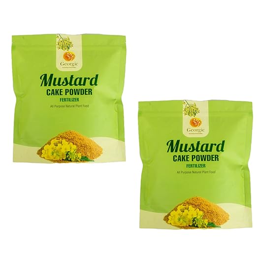 Natural Mustard Oil Cake Powder As Fertilizer for All-Purpose Fertilizer Concentrate for Flower, Vegetable, Herb, Fruit Tree (Pack of 2-6 LB)