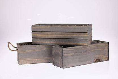 Clear Plastic Liners Inserts for Wood Boxes and Planters (10.5”x 3” x 3.5”) (Sell in Pack of 12) (to fit12 Planter) (L120404)