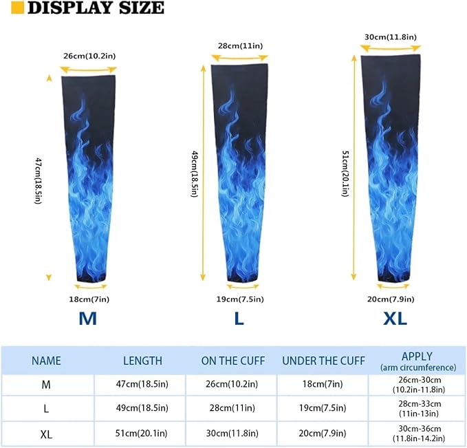 Binienty Unisex Arm Sleeves for Driving, Golf, Cycling, Sports, UV Protector Cooling Arm Sleeves Cover