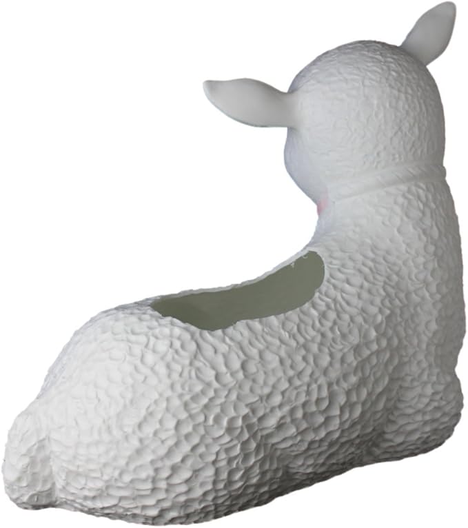 Plastic Lamb Planter: Classic Union Products Yard Decoration - Made in the USA!