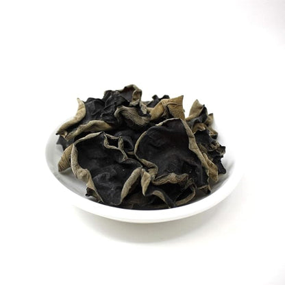 DABC OAK LAND Premium Dried Woodear Mushroom, Dried Black Fungus Shredded All Natural Vegan and Gluten-Free Rich in Fiber & Iron, Perfect for Cuisine, Soups, Stir-Fries 黑木耳 8 Ounce
