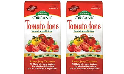 Espoma Organic Tomato-Tone 3-4-6 with 8% Calcium. Organic Fertilizer for All Types of Tomatoes and Vegetables. Promotes Flower and Fruit Production. 4 lb. Bag - Pack of 2