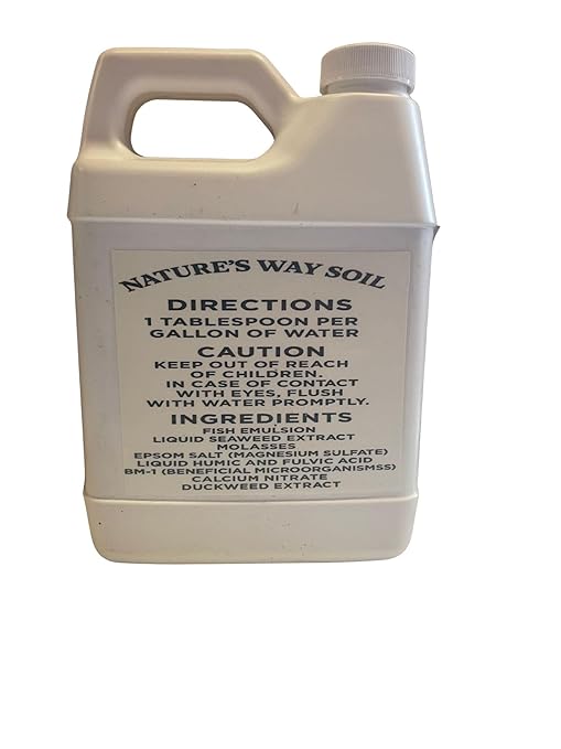 Nature’s Way Soil® Organic Hydroponic Nutrients & Living Soil Fertilizer – Liquid Plant Food with Fermented Duckweed, Kelp, Humic & Fulvic Acids – for Hydroponics, Soil & Indoor Plants