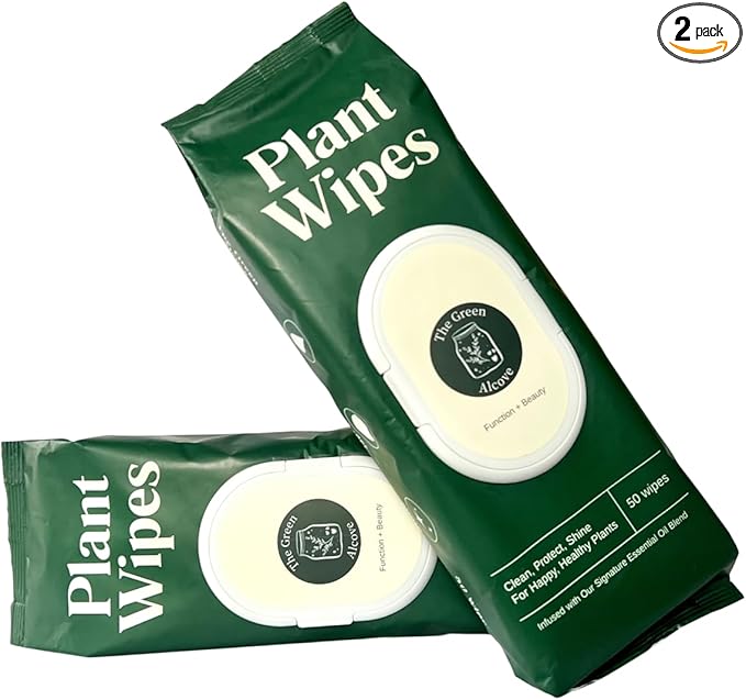 Plant Leaf Cleaner & Leaf Shine, Plant Cleaner | 2 Pack of 50 (Total 100 Count)