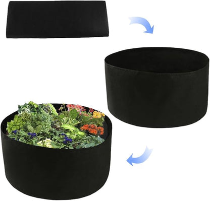 2pcs 100 Gallon Yard Grow Bags,Large Garden Bag,Thickened Nonwoven Plant Fabric Pots,Grow Pots Big Pots Plant for Nursery Garden,Planting