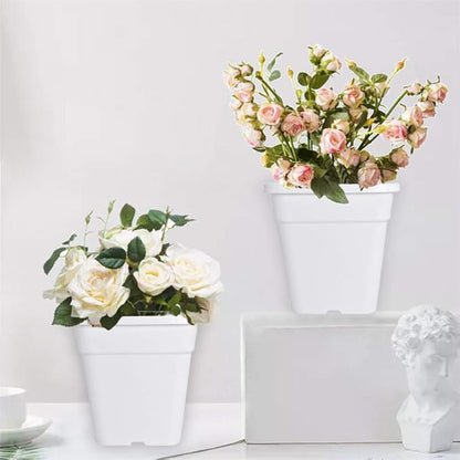 Square Nursery Pots Plant Pots Grow Pots Nursery Container Fit for Planting Soil Plants 0.63 Gallon 10Pcs