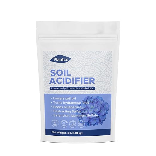 Soil Acidifier for Acid-Loving Plants, Turns Hydrangeas Blue, Lowers pH for Blueberries, Hydrangeas, Azaleas | 4 lb Bag