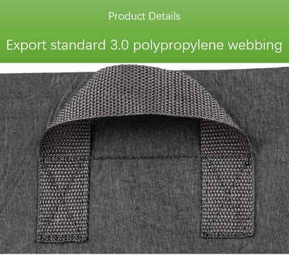 AA004-5 2-Pack Plant Grow Bag with Handles，Non-Woven Fabric Raised Garden Bed Long Breathable Planting Container Potato Tomato Planter Pots for Vegetables, 19.6”×11.8”×7.8”