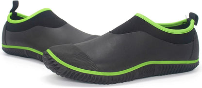 SWIFTFROG Men’s Garden Boots - Unisex Waterproof Ankle Slip-On Footwear Rubber Rain Boots for Men Women Outdoor,Camping,Gardening