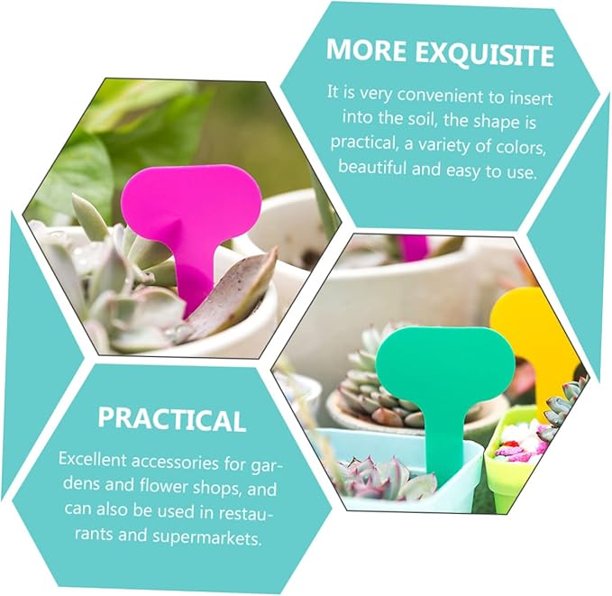 200pcs Type Plant Labels PVC Garden Markers for Easy Plant Identification Nurseries Greenhouses and Outdoor Gardens